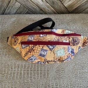 Handmade travel inspired fanny pack
